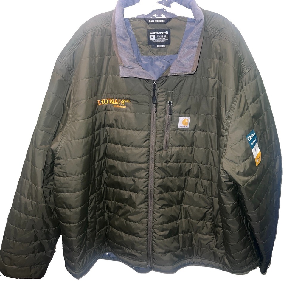 Carhartt Rain Defender Lightweight Insulated Jacket Men 3XL Relaxed Fit OJ2208-M